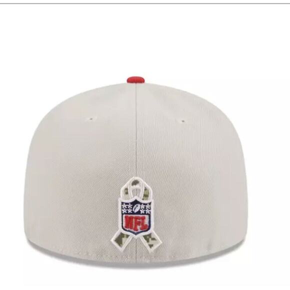 NEW ERA KANSAS CITY CHIEFS MENS TAN 2023 SALUTE TO SERVICE 59FIFTY FITTED HAT - Picture 15 of 15